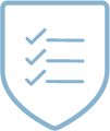 Icon Schutzschild mit Checkliste