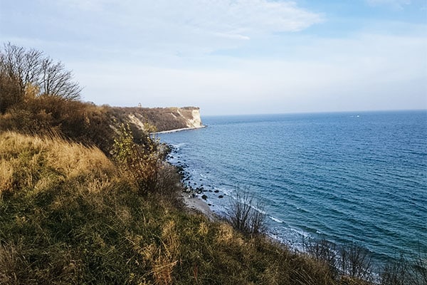 Blick auf Kliff in Rügen