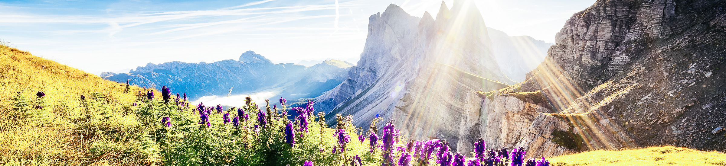 Die Alpen in der Frühlingssonne, Reiseziele im April