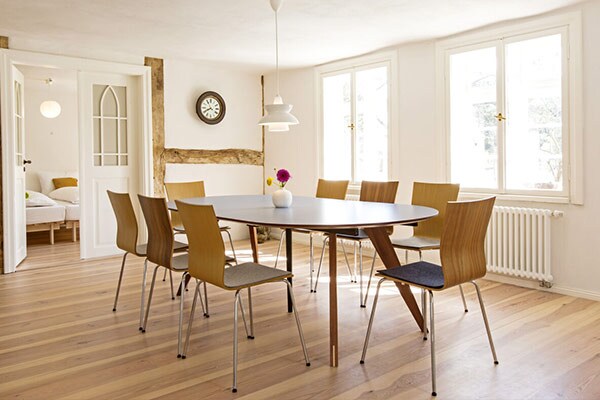 Offener Essbereich im Ferienhaus "Altes Schifferhaus"