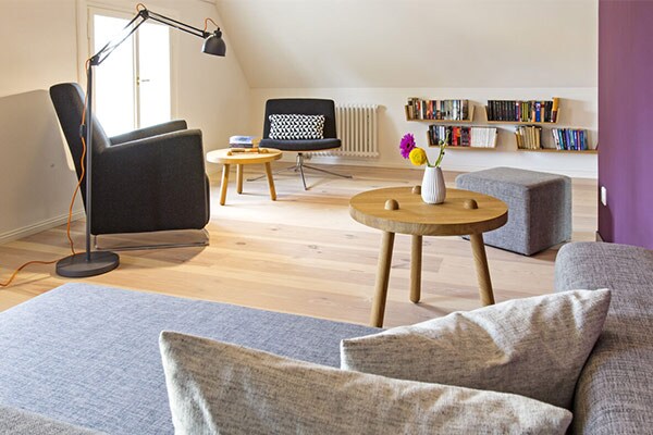 Leseecke im Ferienhaus "Altes Schifferhaus"