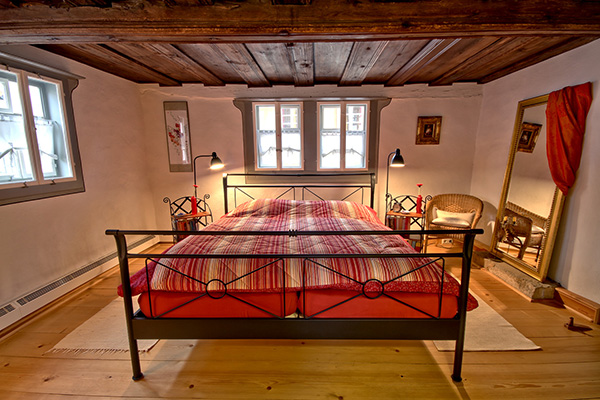 Schlafzimmer im Austragshaus Rhön