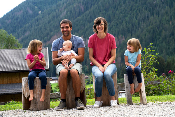 Gastgeber der Ferienwohnung Hayloft Mountain auf dem Preindlerhof: Familie Kargruber