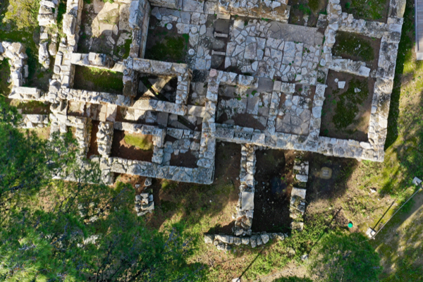 Blick über die Ruinen von Tylissos