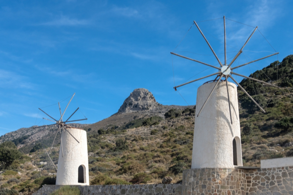 Traditionelle Windmühlen im Lassithi-Plateau
