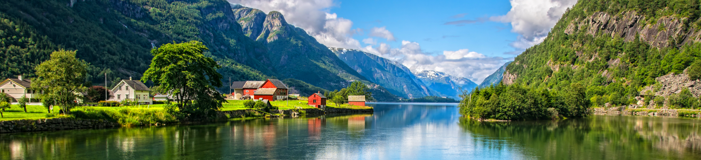 Aussicht in den norwegischen Fjorden