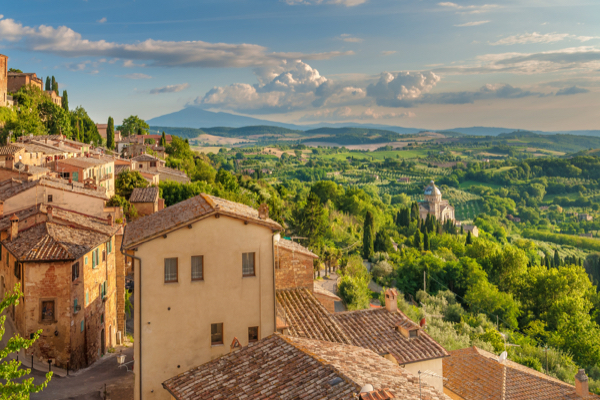 Landschaft der italienischen Toskana