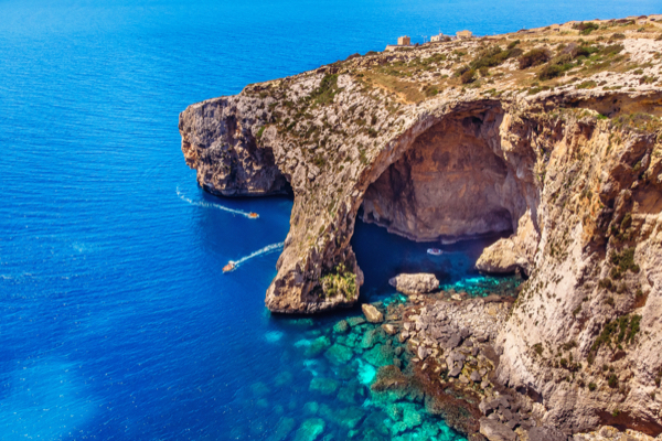 Blaue Grotte in Malta