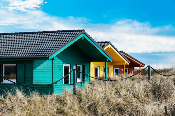 Ferienhäuser in den Dünen an der Nordsee